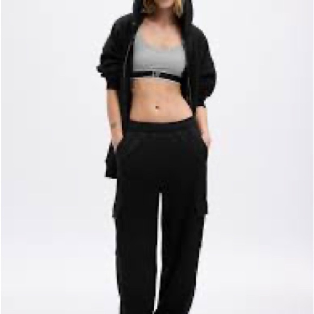 Vintage soft black cargo sweatpants